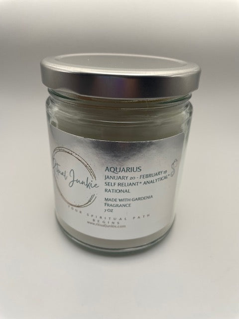 Aquarius Crystal Healing Candle 8oz