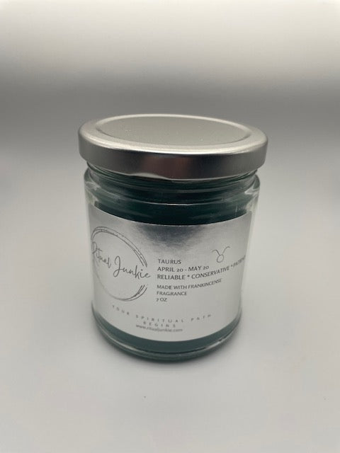 Taurus Healing Crystal Candle 8oz