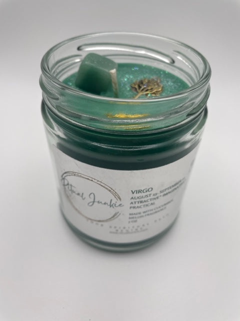 Virgo Healing Crystal Candle 8oz