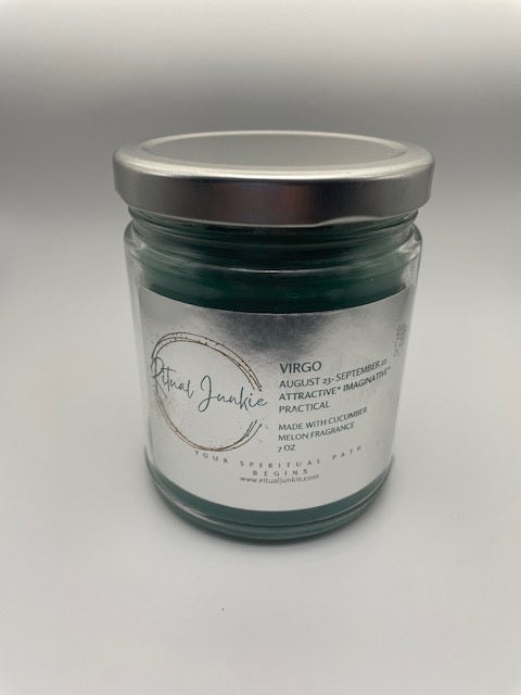 Virgo Healing Crystal Candle 8oz